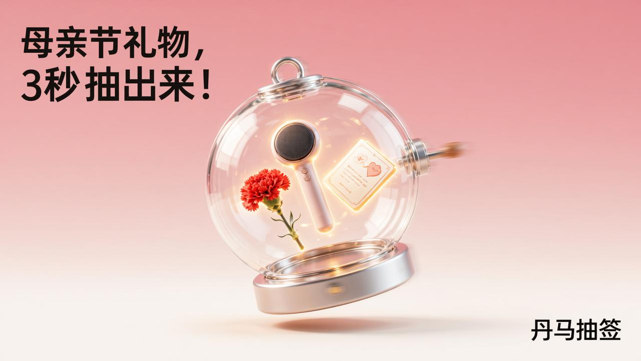 母亲节不知道送啥？用丹马抽签随机决定，3秒搞定不纠结