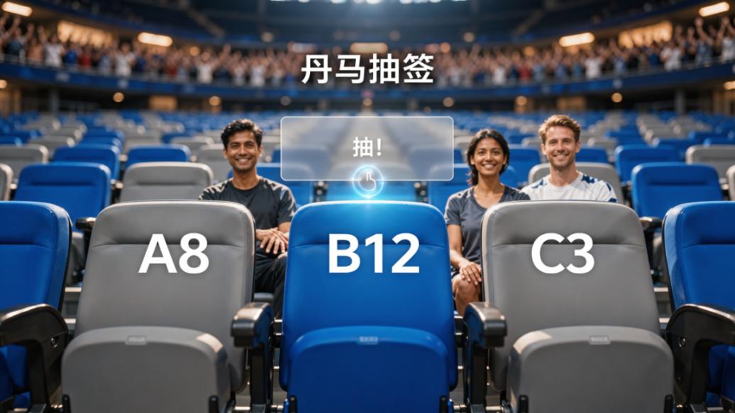 看球抽到烂位置气到想退场，用丹马抽签公平随机不吵架