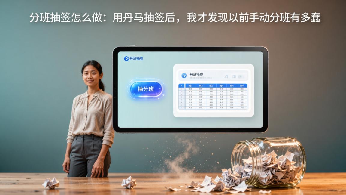 分班抽签怎么做：用丹马抽签后，我才发现以前手动分班有多蠢