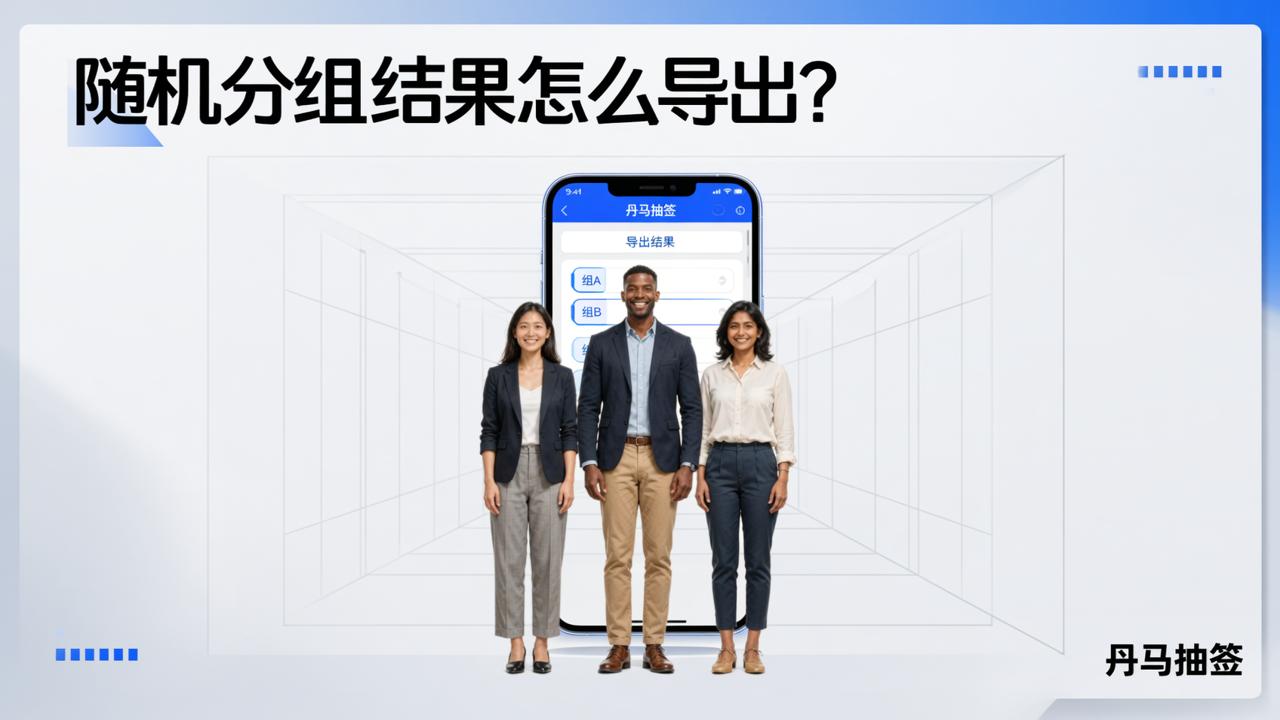 随机分组结果怎么导出？