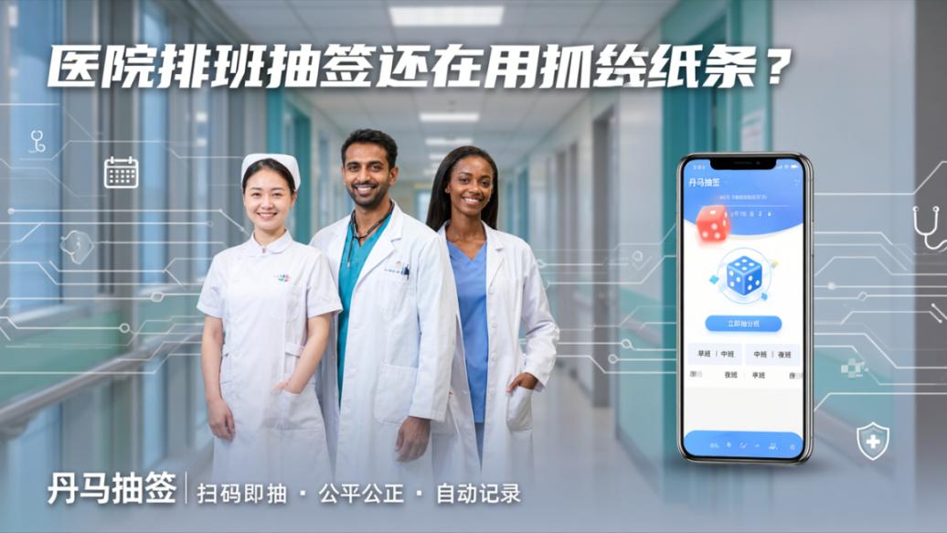 医院排班抽签还在用抓阄纸条？丹马抽签扫码即抽，公平公正自动记录