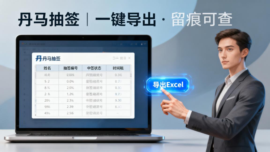 抽签结果怎么导出Excel？「丹马抽签」支持一键导出抽签结果，留痕可查