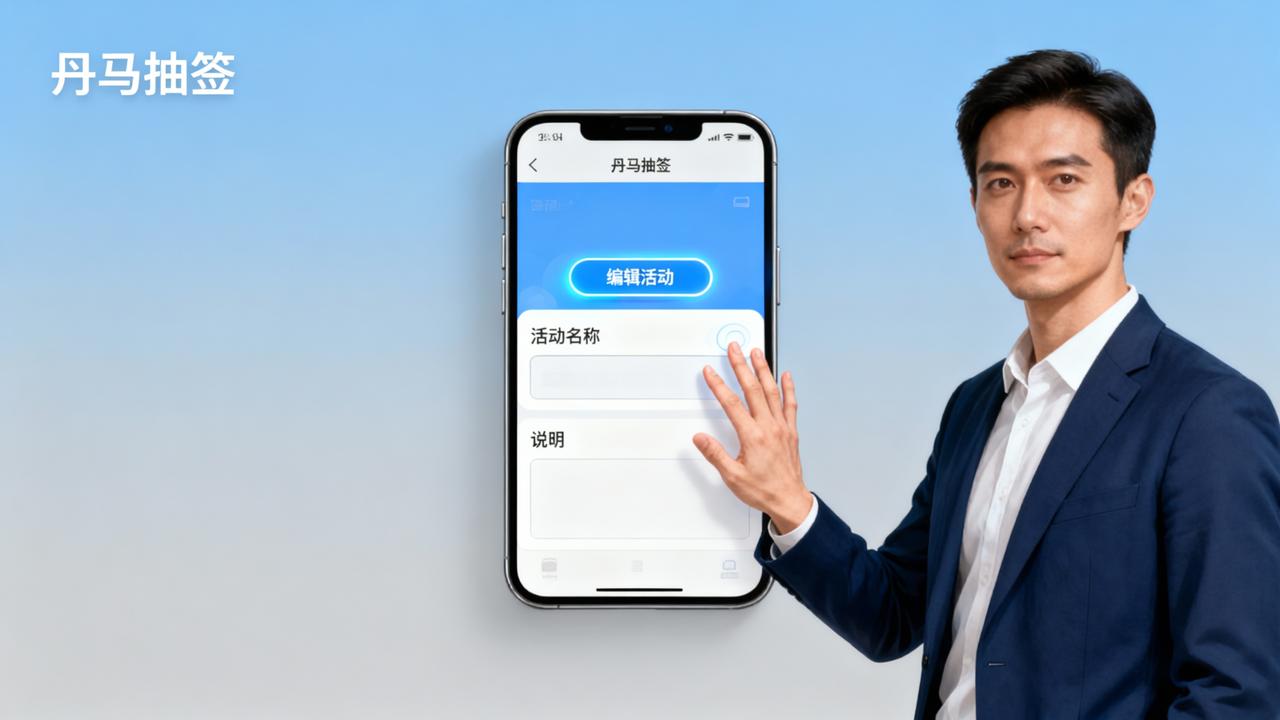抽签活动怎么修改编辑？「丹马抽签」编辑活动名称和说明，灵活管理抽签活动