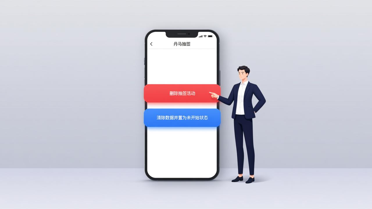 抽签活动怎么删除管理？「丹马抽签」删除活动+清除数据重置，灵活管理抽签