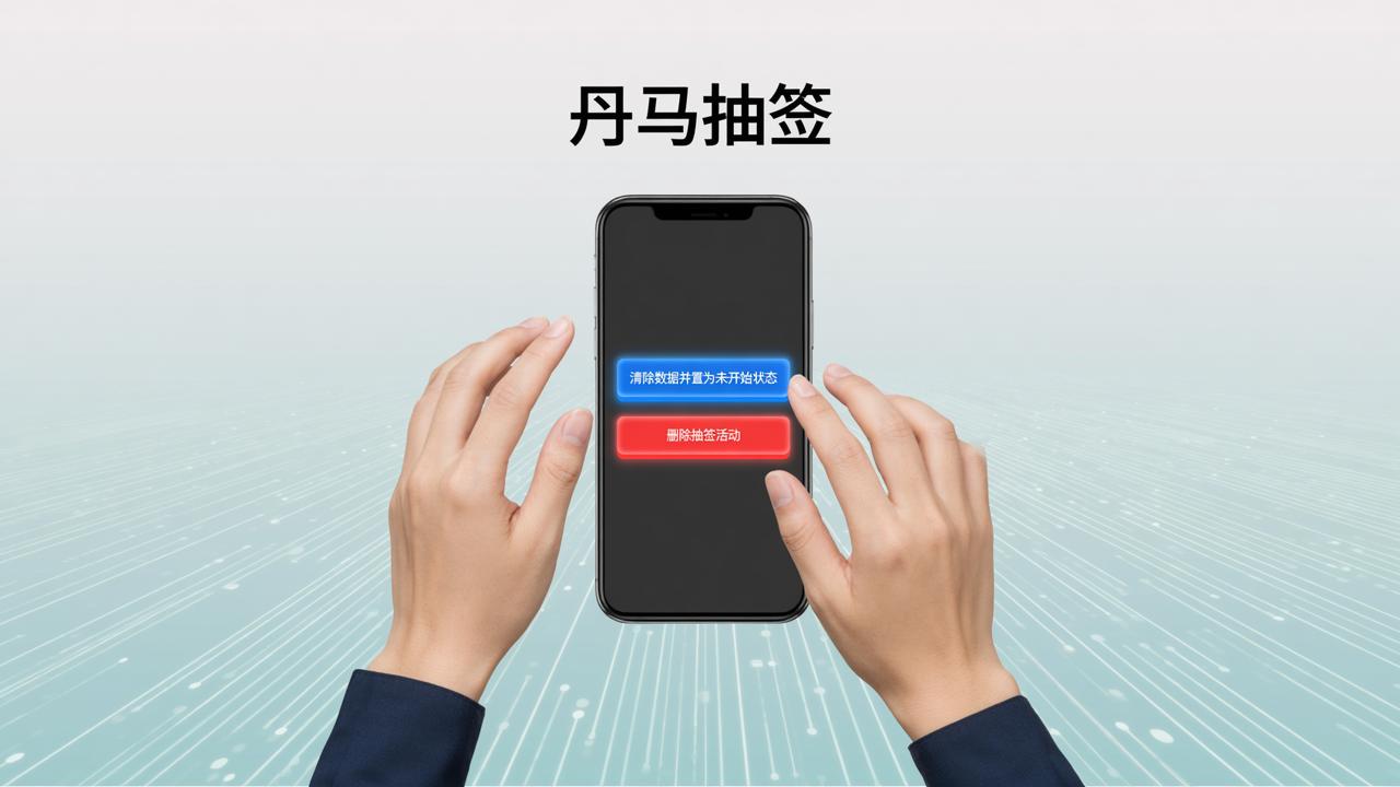抽签活动结束了怎么清理？「丹马抽签」删除抽签活动，清理数据重新开始