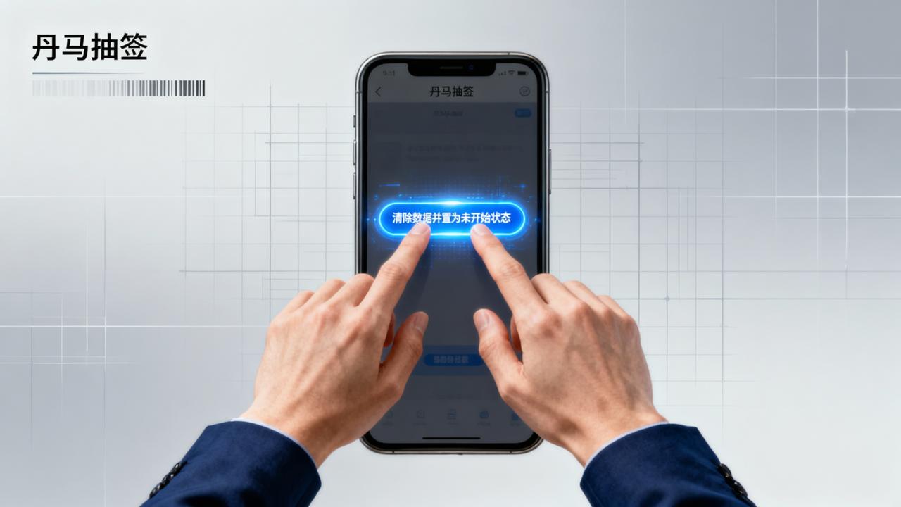抽签数据怎么清除重置？「丹马抽签」清除抽签数据重新开始，同一活动反复使用