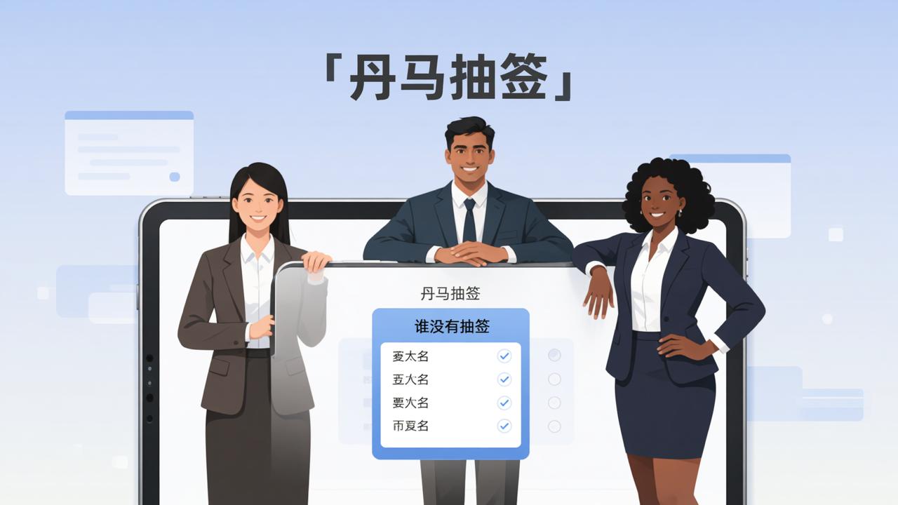 抽签活动如何知道谁没抽？「丹马抽签」抽签管理功能，实时查看未抽签人员名单