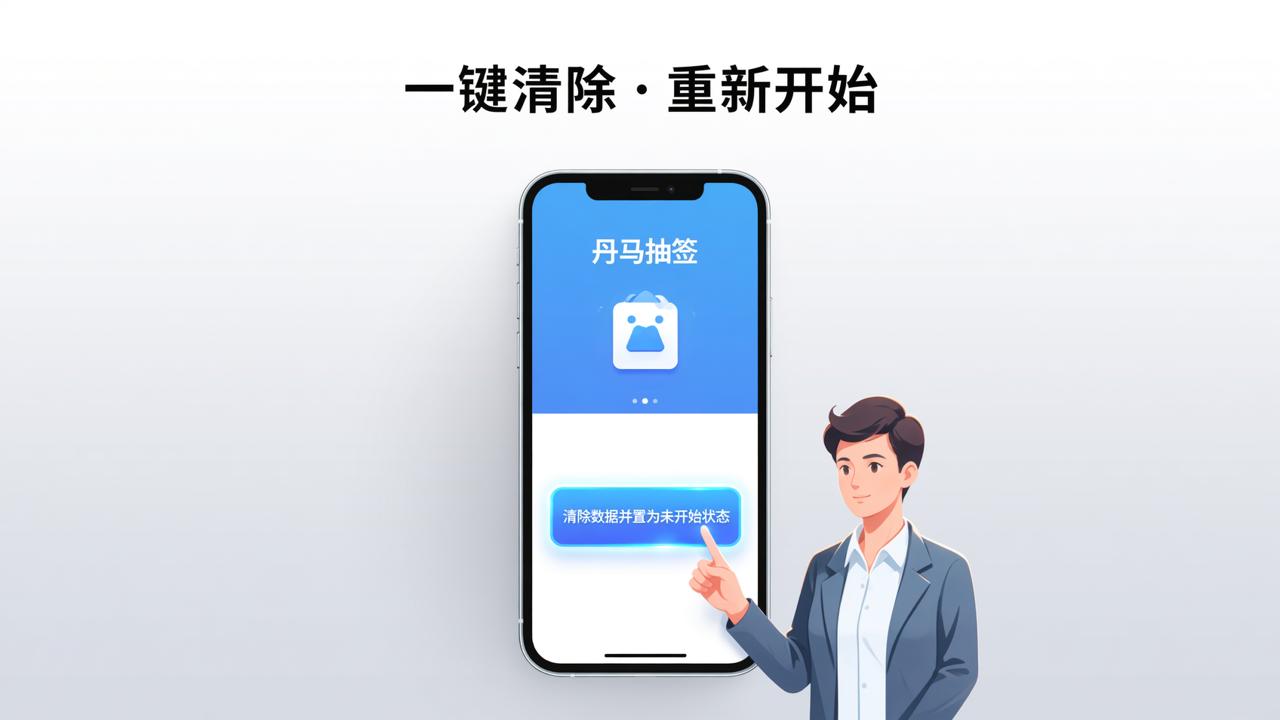 抽签数据怎么清除重置？「丹马抽签」一键清除抽签数据，重新开始抽签