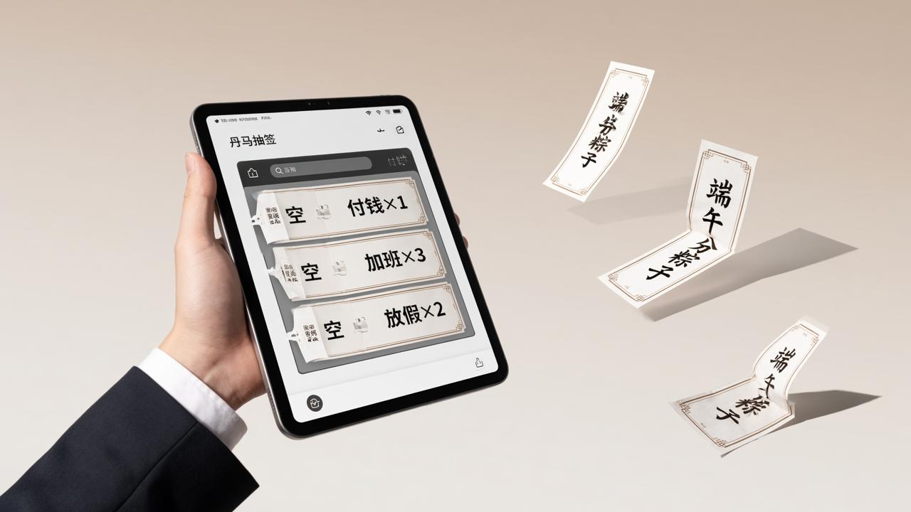 抽签阄条怎么写？「丹马抽签」自定义阄条模板，抓阄内容轻松设置