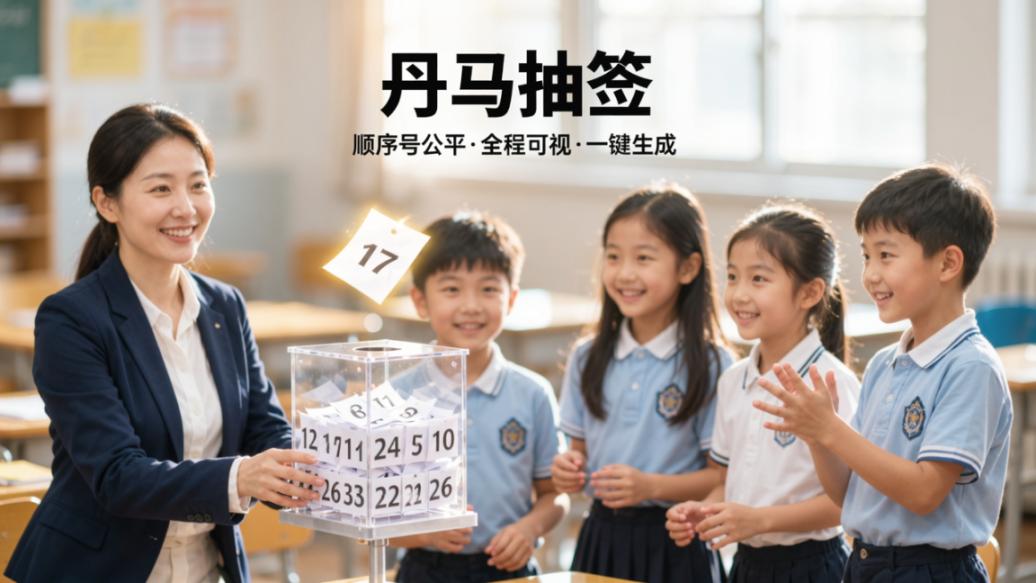 抽签顺序号怎么排？「丹马抽签」设置顺序号范围，抽签顺序公平透明