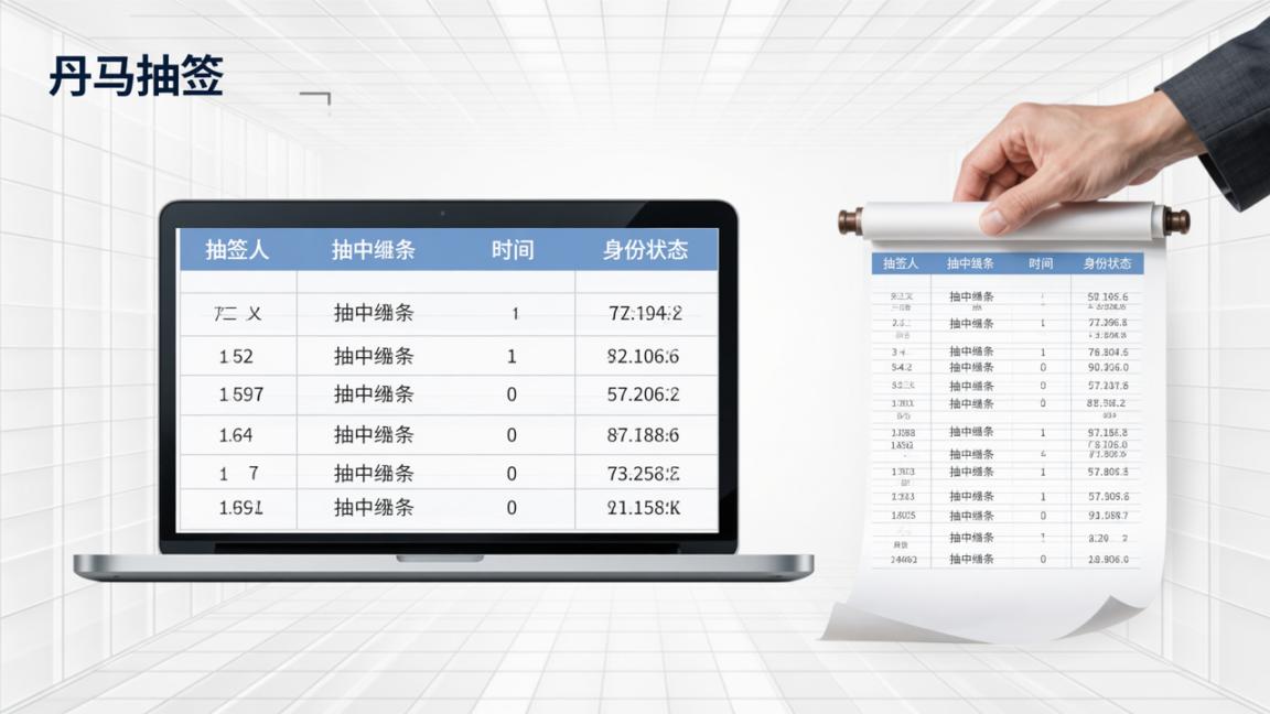 抽签结果怎么公示模板？「丹马抽签」一键导出公示表格，结果公开透明