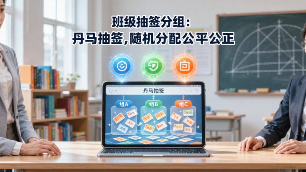 班级抽签分组：丹马抽签，随机分配公平公正