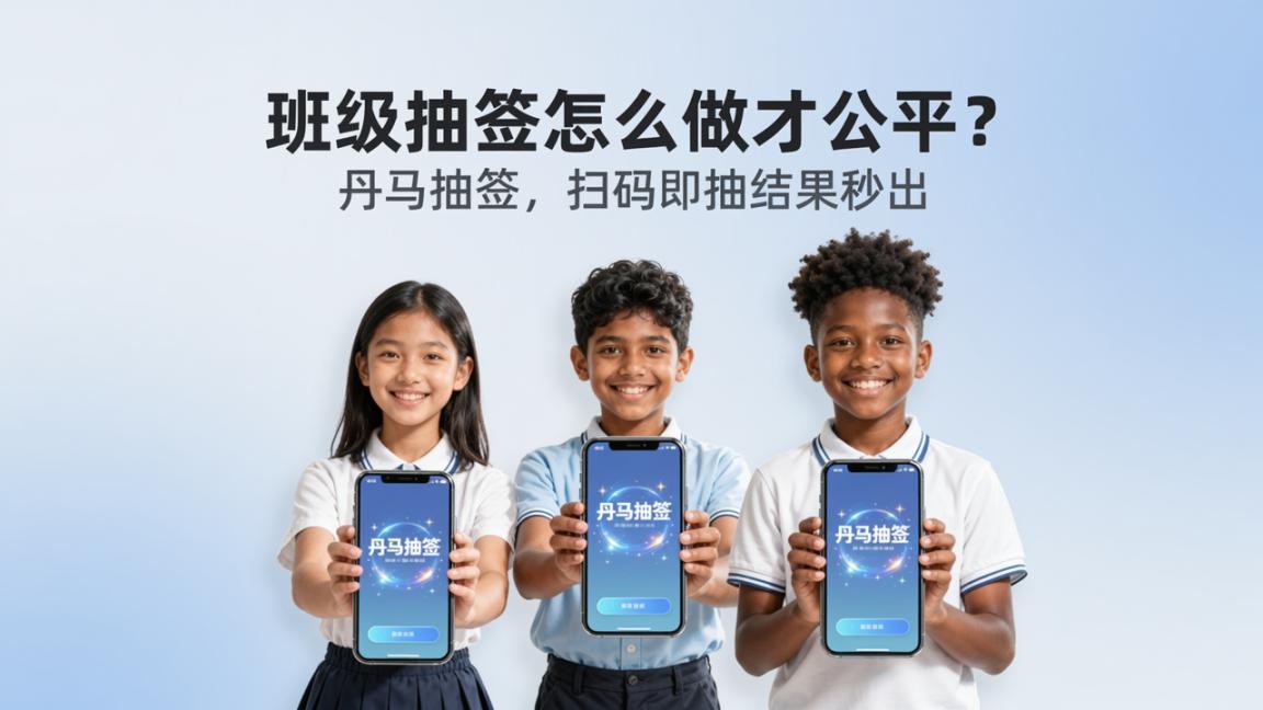 班级抽签怎么做才公平？丹马抽签，扫码即抽结果秒出