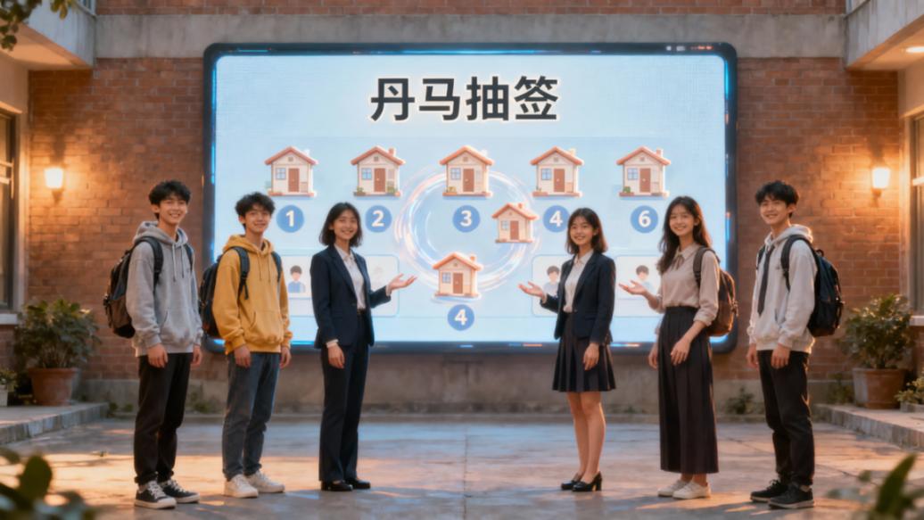 分宿舍怎么分才没人吵？丹马抽签扫码即抽，随机分配当场出结果带留痕
