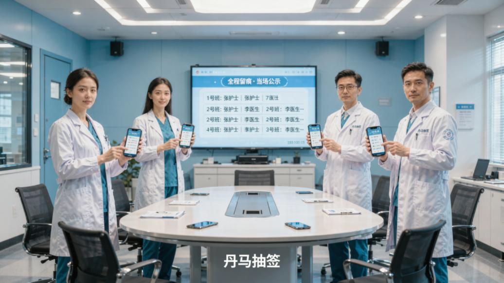 值班排班总有人说不公平？丹马抽签随机排顺序，结果当场公示带记录