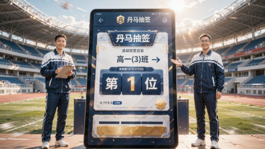 运动会开幕式班级出场顺序，抽签才没人说闲话——丹马抽签扫码即抽，全程留痕