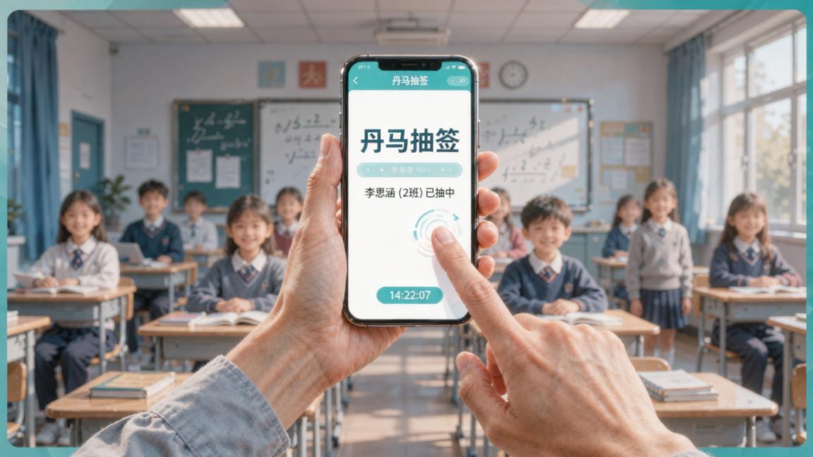 上课想随机点人答问，又怕被说不公平？丹马抽签，手机扫码即抽，抽到谁留痕可查